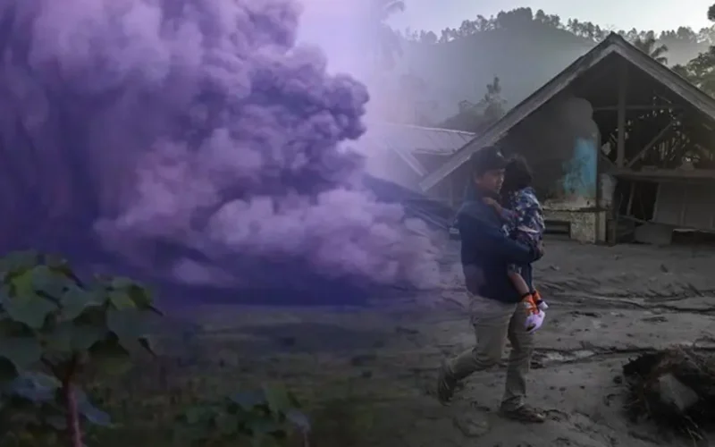 Gunung Semeru Muntah Debu Panas Sepanjang 7 Kilometer